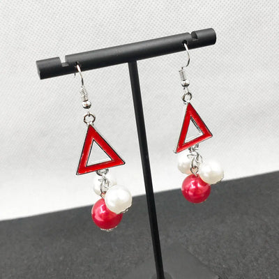 Delta Sigma Theta Pearl Drop Earrings