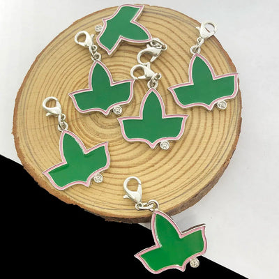 10Pcs Alpha Kappa Alpha Ivy Leaf Charms