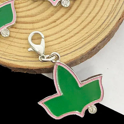 10Pcs Alpha Kappa Alpha Ivy Leaf Charms