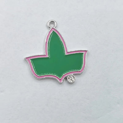 10Pcs Alpha Kappa Alpha Ivy Leaf Charms