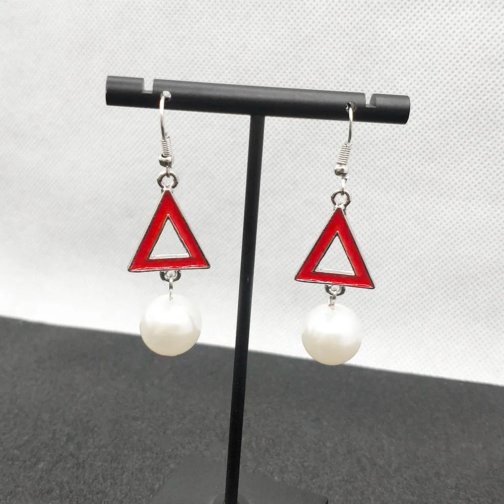 Delta Sigma Theta Pearl Drop Earrings