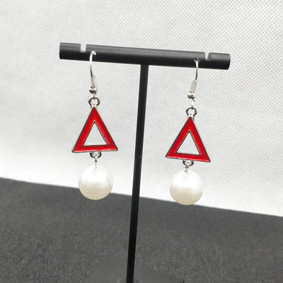 Delta Sigma Theta Pearl Drop Earrings