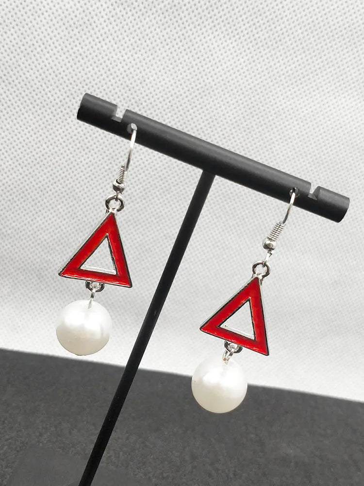 Delta Sigma Theta Pearl Drop Earrings