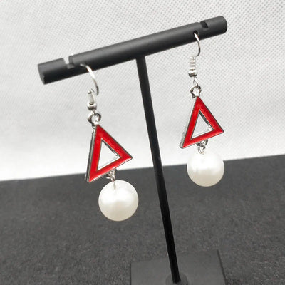 Delta Sigma Theta Pearl Drop Earrings