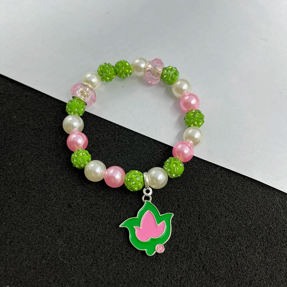 Alpha Kappa Alpha Charm Bracelet