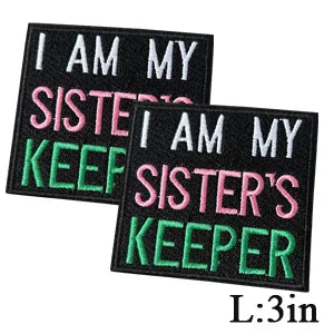 Embroidered Iron on Patches for Alpha Kappa Alpha Sorority