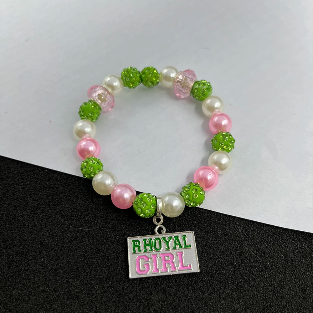 Alpha Kappa Alpha Charm Bracelet