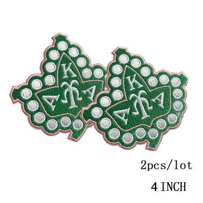 Embroidered Iron on Patches for Alpha Kappa Alpha Sorority