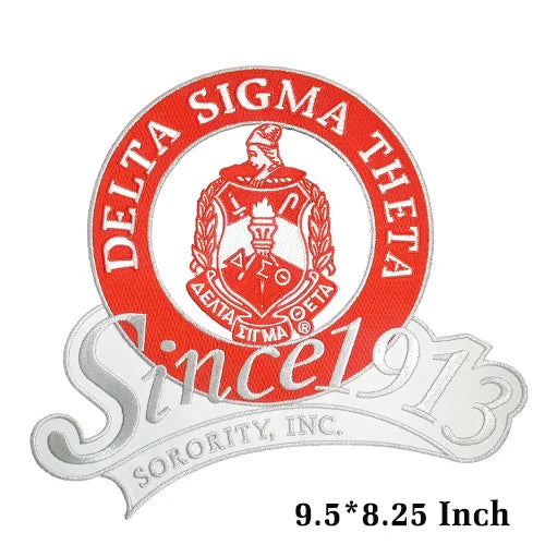 Delta Sigma Theta Sorority Chenille Iron-On Patches