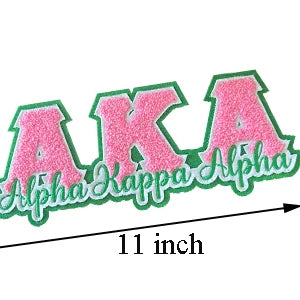 Embroidered Iron On Patch Alpha Kappa Alpha Sorority