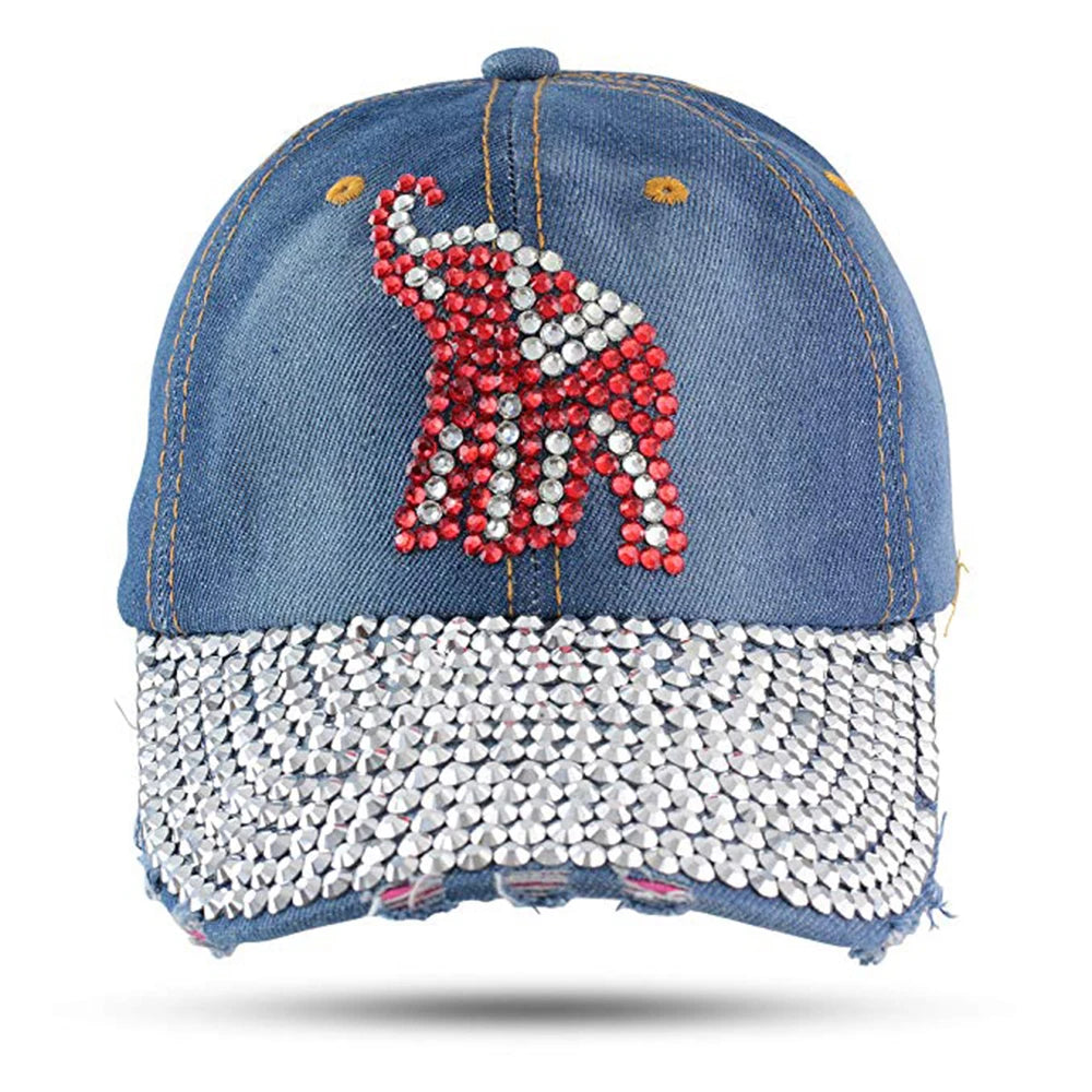 Delta Sigma Theta Rhinestone Baseball Caps