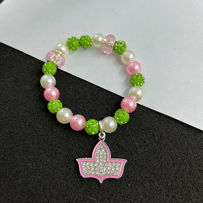 Alpha Kappa Alpha Charm Bracelet