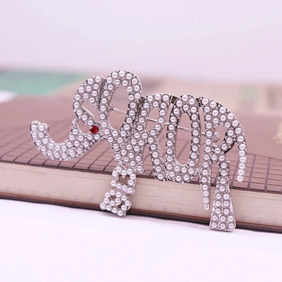 Pearl Elephant Delta Sigma Theta Brooch