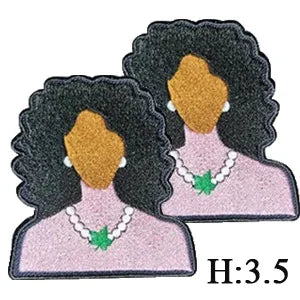 Embroidered Iron on Patches for Alpha Kappa Alpha Sorority