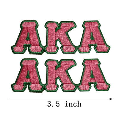 Embroidered Iron on Patches for Alpha Kappa Alpha Sorority