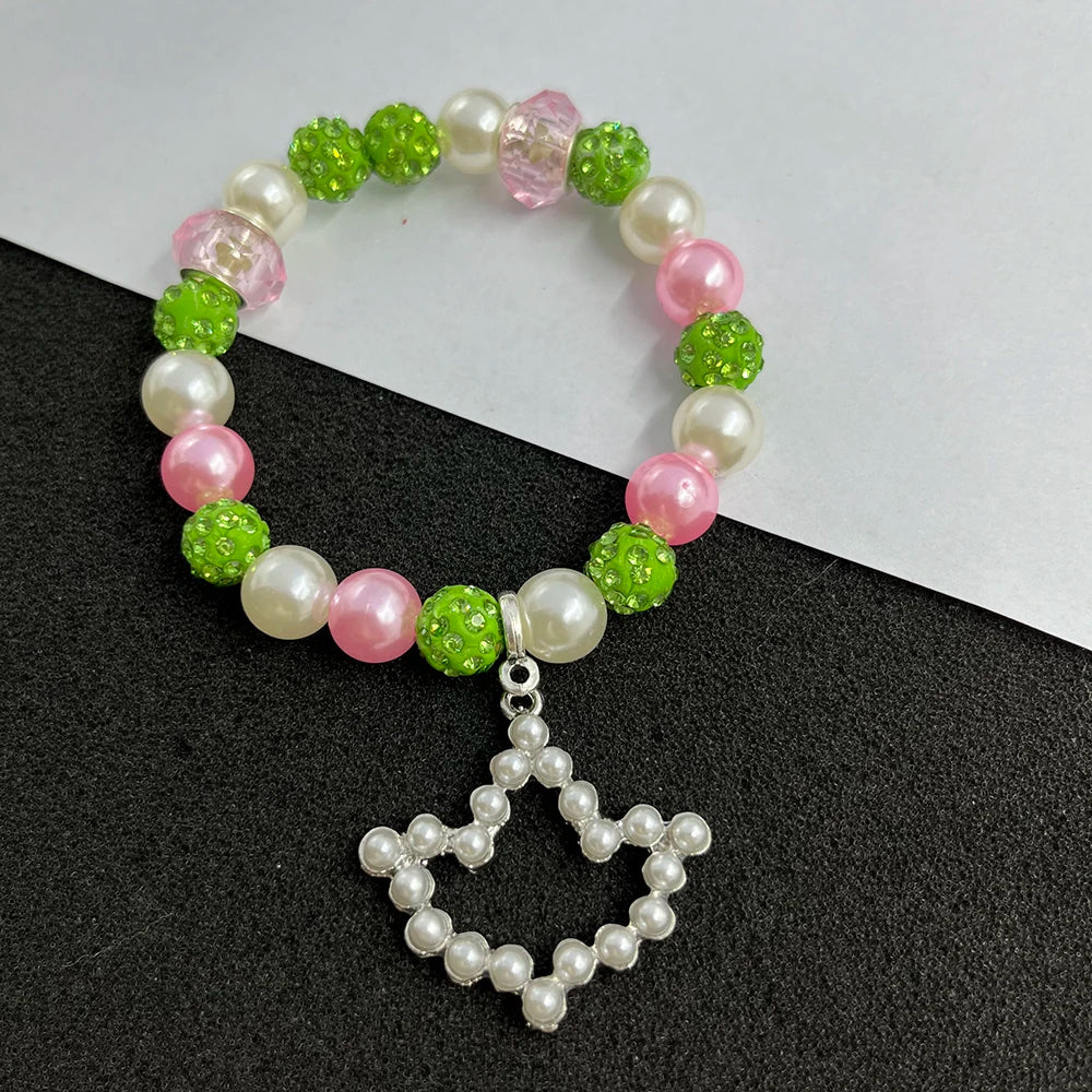 Alpha Kappa Alpha Charm Bracelet