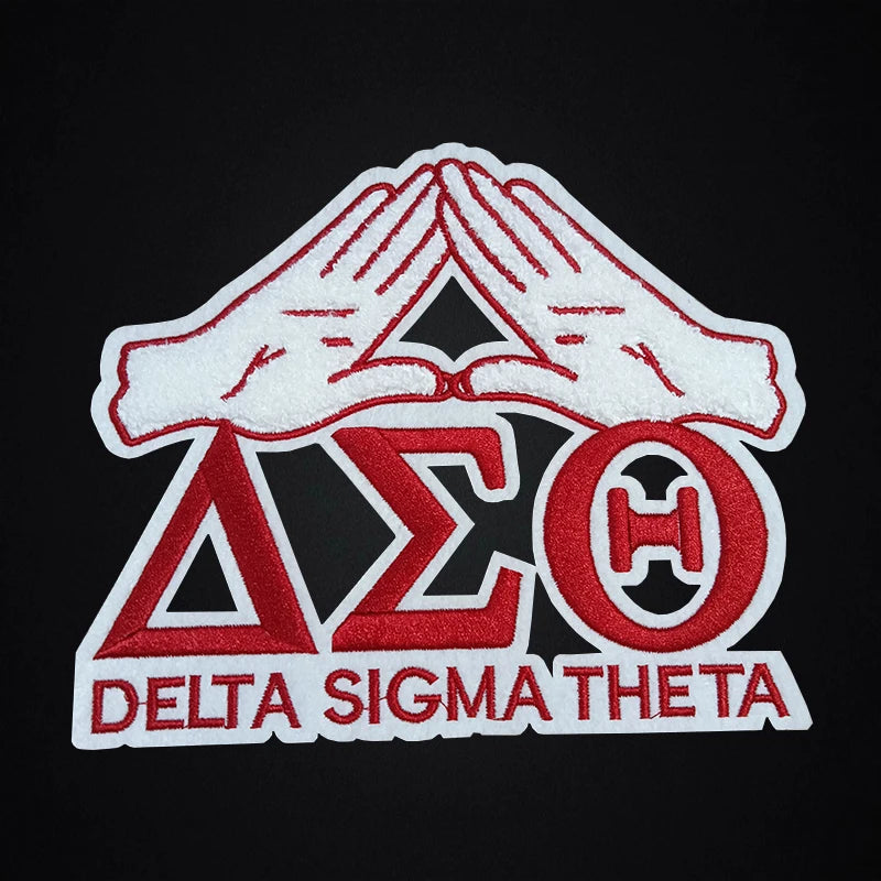 Delta Sigma Theta Sorority Chenille Iron-On Patches