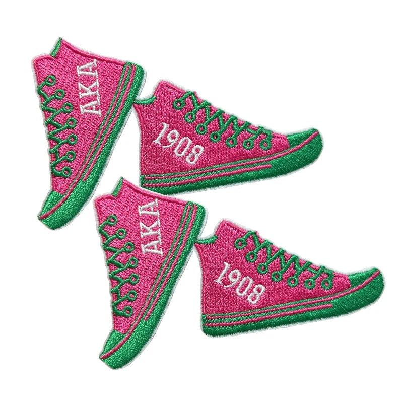 Embroidered Iron on Patches for Alpha Kappa Alpha Sorority