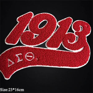 Delta Sigma Theta Sorority Chenille Iron-On Patches