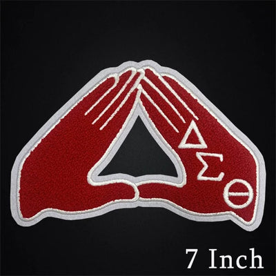 Delta Sigma Theta Sorority Chenille Iron-On Patches