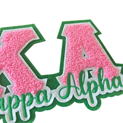 Embroidered Iron On Patch Alpha Kappa Alpha Sorority