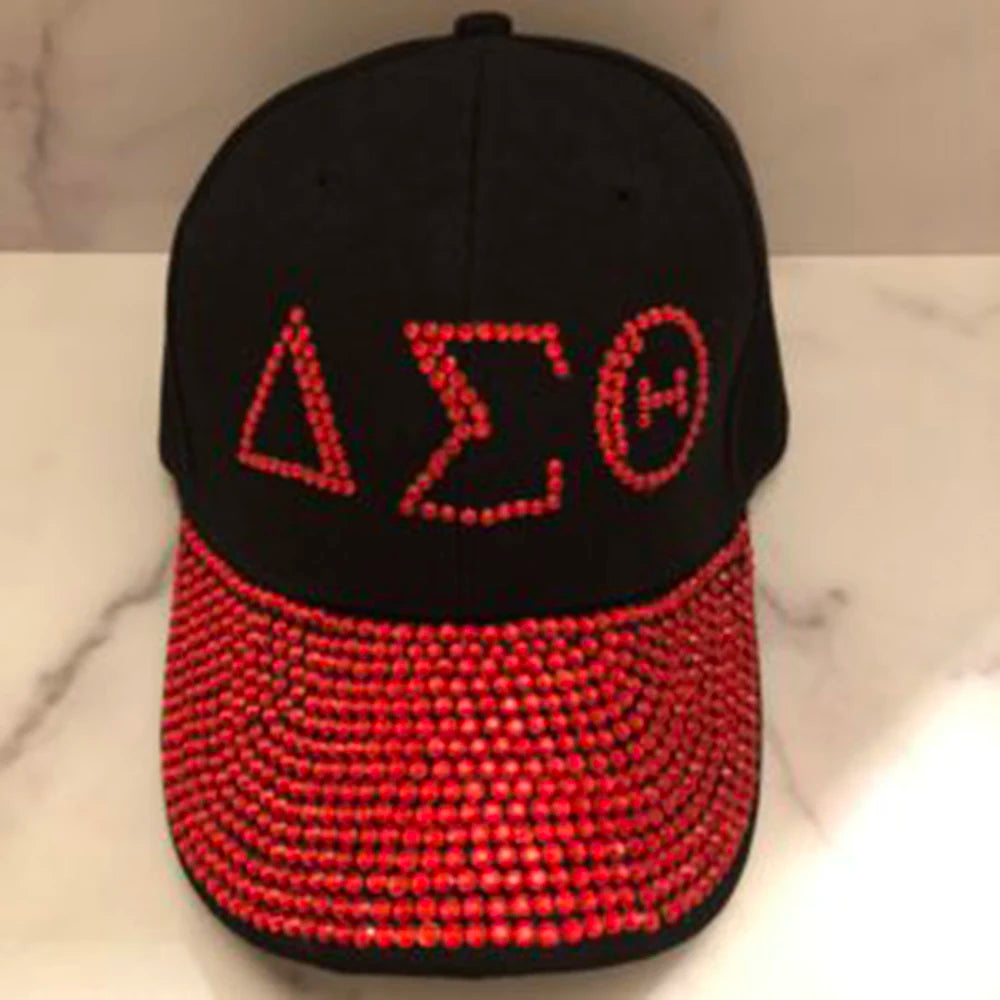 Delta Sigma Theta Rhinestone Baseball Caps