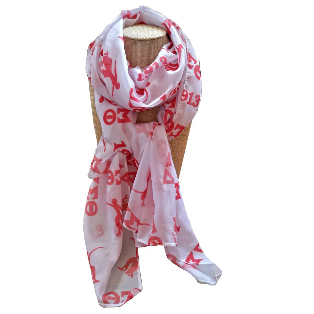 Delta Sigma Theta Print Scarves