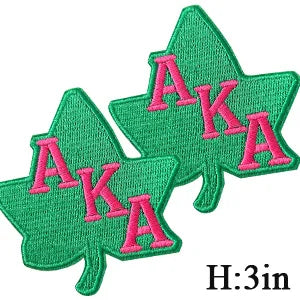 Embroidered Iron on Patches for Alpha Kappa Alpha Sorority