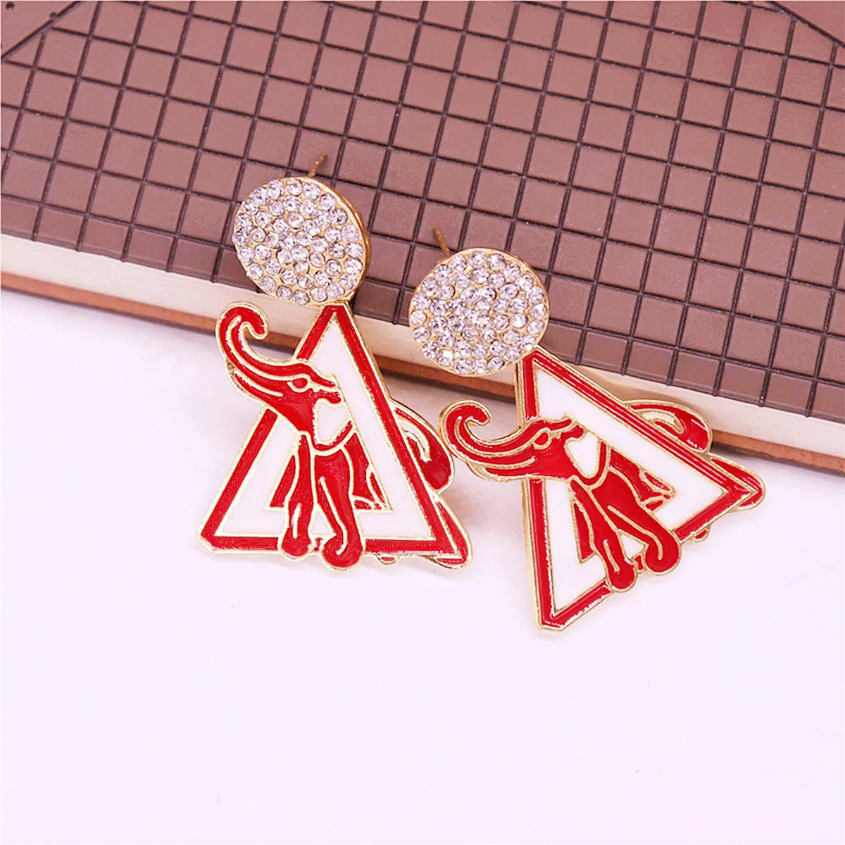 Delta Sigma Theta Elephant Sorority Stud Earrings