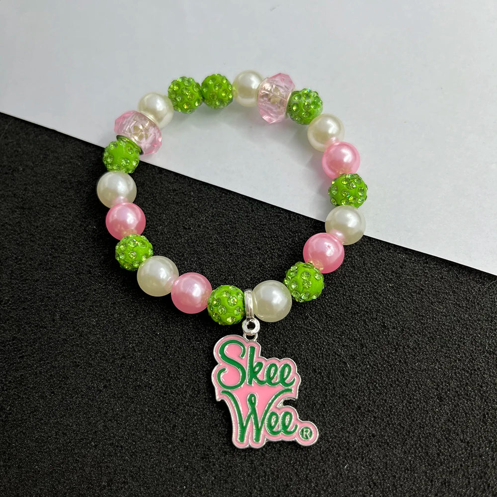 Alpha Kappa Alpha Charm Bracelet