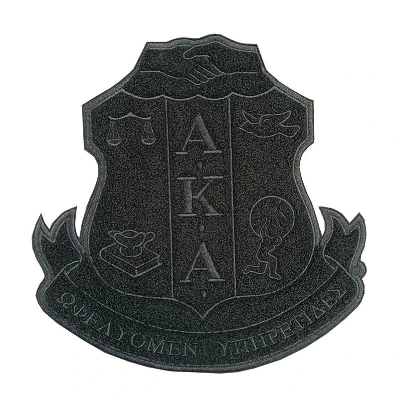 Large Size Chenille Iron-On Alpha Kappa Alpha Crest Patch