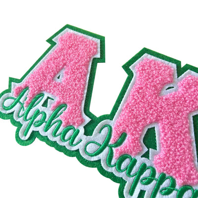 Embroidered Iron On Patch Alpha Kappa Alpha Sorority