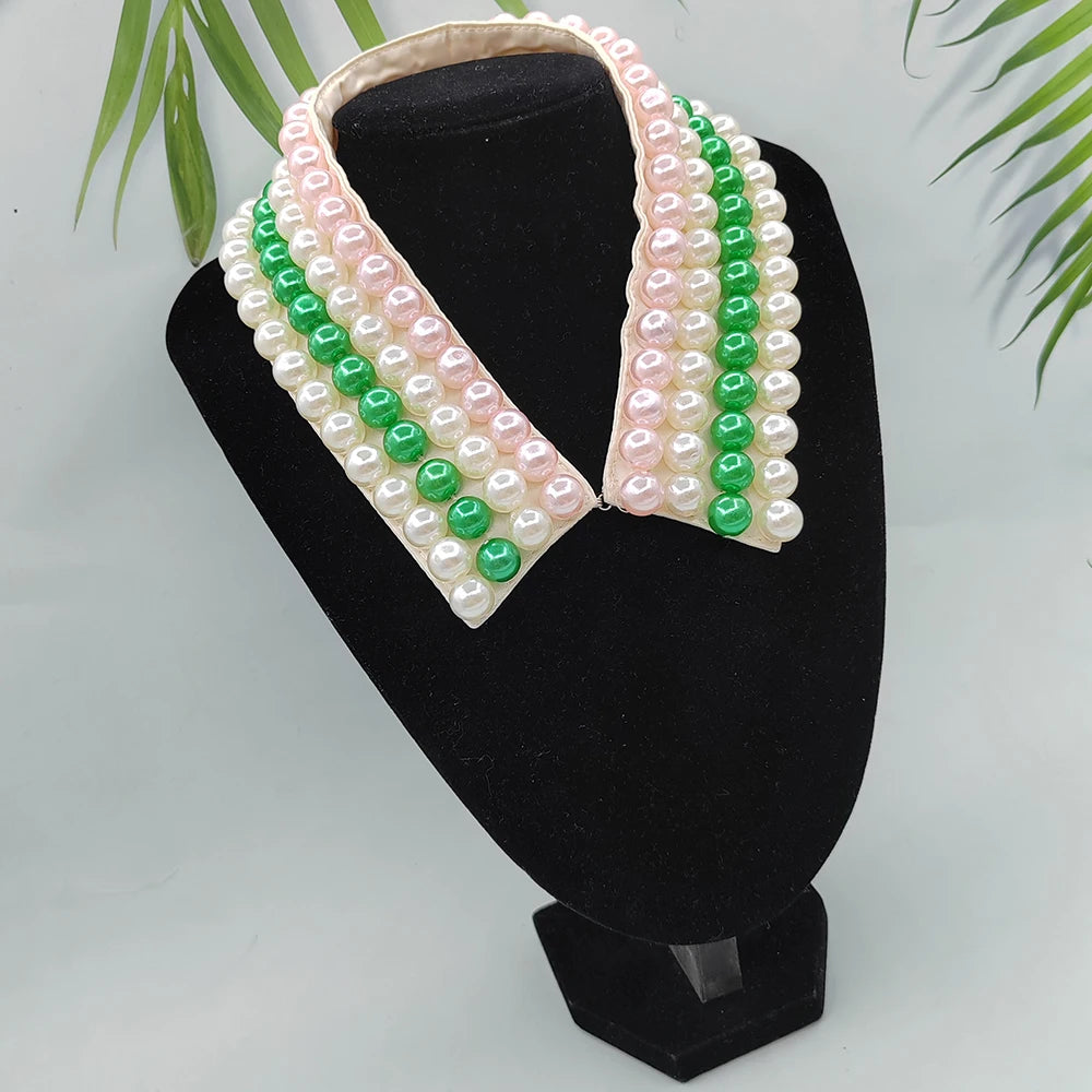 Alpha Kappa Alpha Collar Pearl Necklace