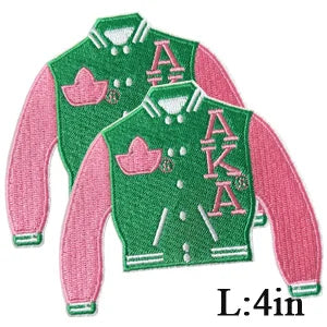 Embroidered Iron on Patches for Alpha Kappa Alpha Sorority