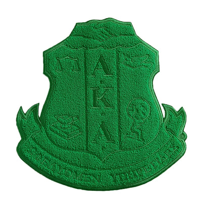 Large Size Chenille Iron-On Alpha Kappa Alpha Crest Patch