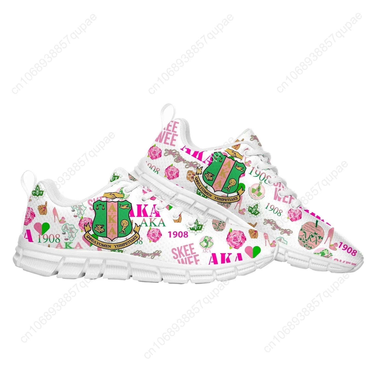 A-Alpha Sorority A-AKA 1908 Sports Shoes Kappa Alpha Mens Womens Teenager Sneakers Parent Child Sneaker Customize Shoe