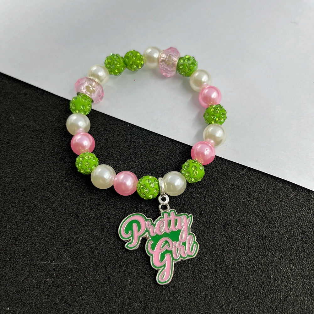 Alpha Kappa Alpha Charm Bracelet