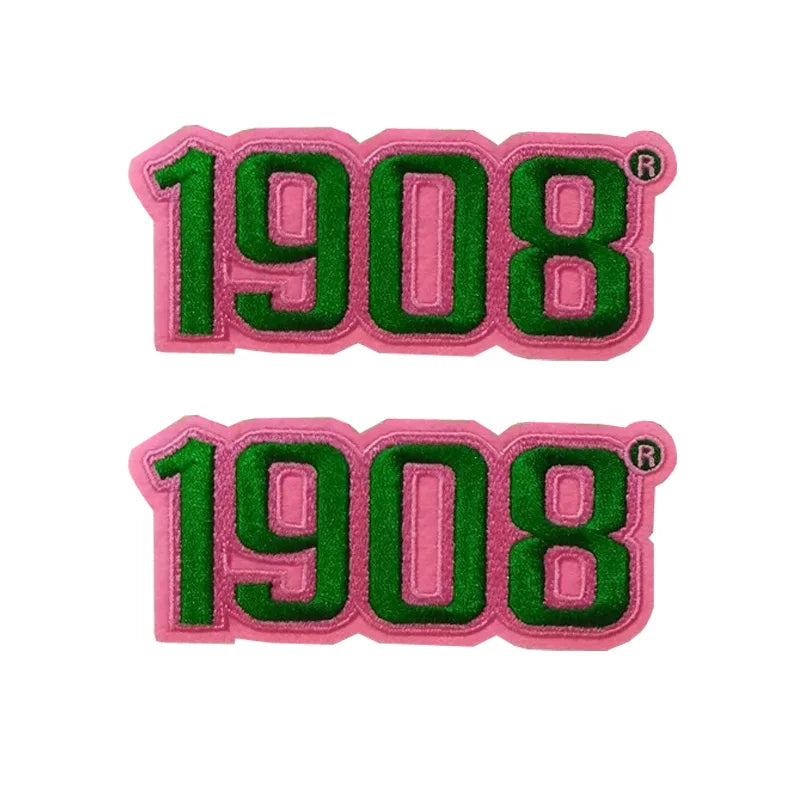 Embroidered Iron on Patches for Alpha Kappa Alpha Sorority