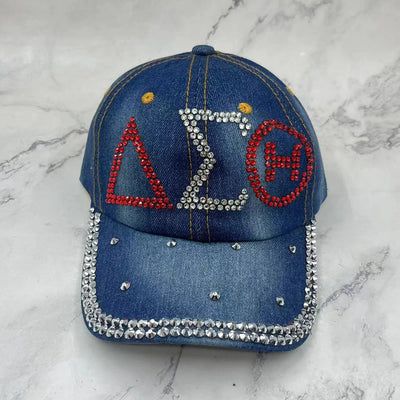 Delta Sigma Theta Rhinestone Baseball Caps