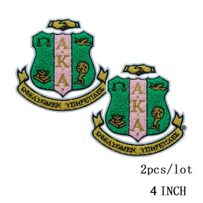 Embroidered Iron on Patches for Alpha Kappa Alpha Sorority