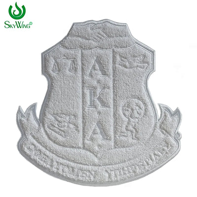 Large Size Chenille Iron-On Alpha Kappa Alpha Crest Patch