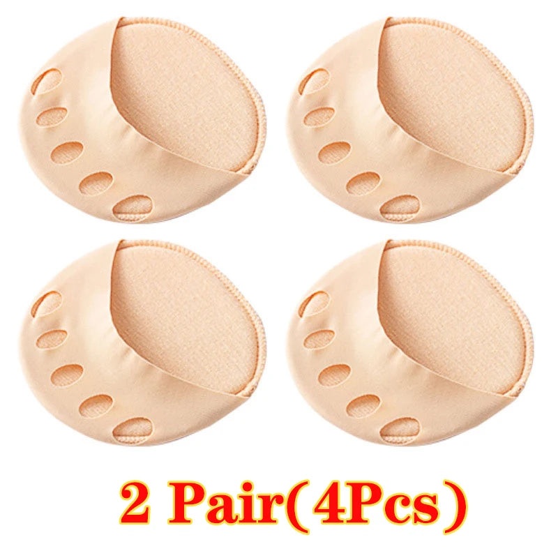 2Pc/4Pc Women Forefoot Pads High Heels Half Insoles Five Toes Insole Foot Care Calluses Corns Relief Feet Pain Massaging Toe Pad